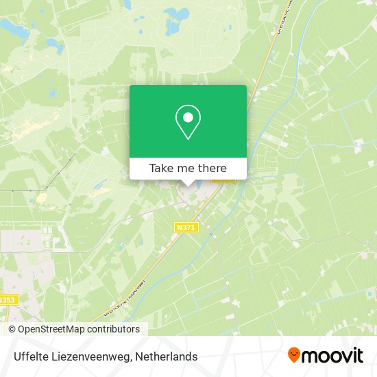 Uffelte Liezenveenweg map