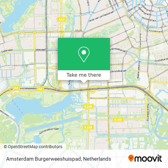 Amsterdam Burgerweeshuispad map