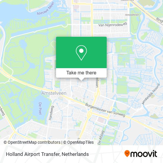 Holland Airport Transfer map