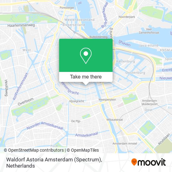 Waldorf Astoria Amsterdam (Spectrum) map