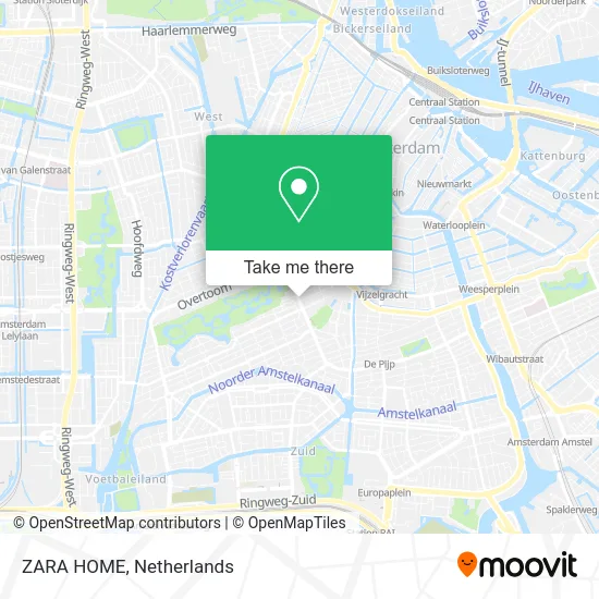 ZARA HOME map
