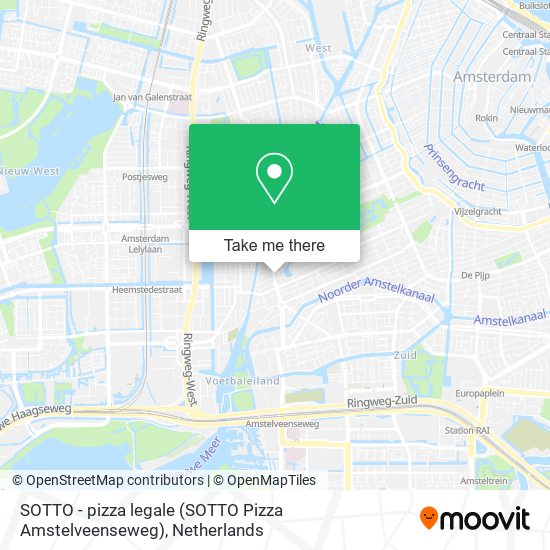 SOTTO - pizza legale (SOTTO Pizza Amstelveenseweg) map