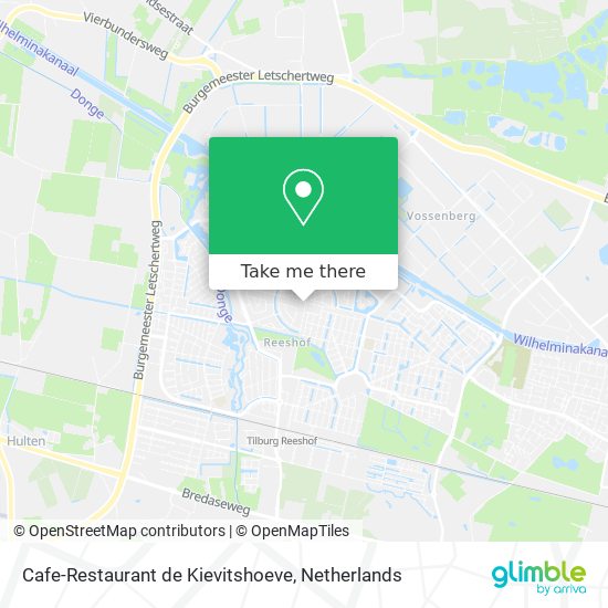 Cafe-Restaurant de Kievitshoeve map