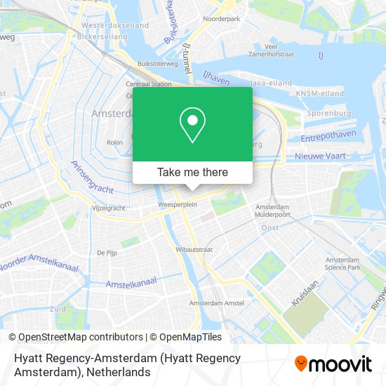 Hyatt Regency-Amsterdam map