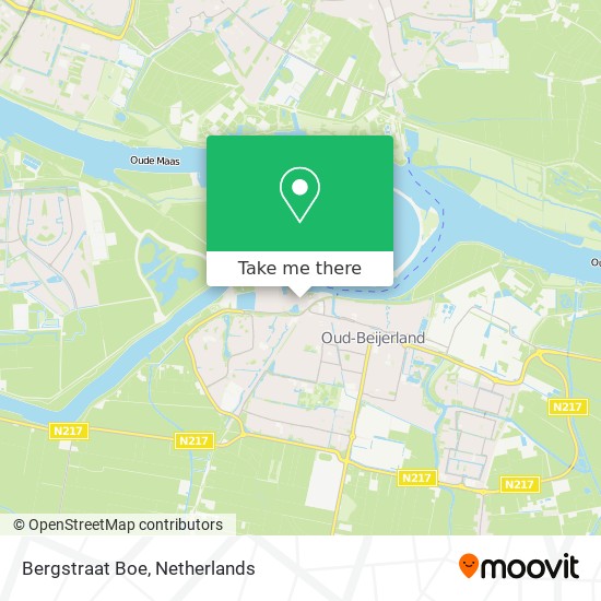 Bergstraat Boe map