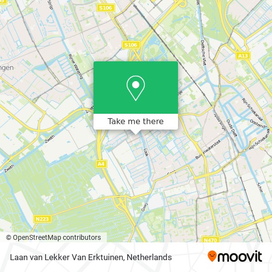 Laan van Lekker Van Erktuinen map