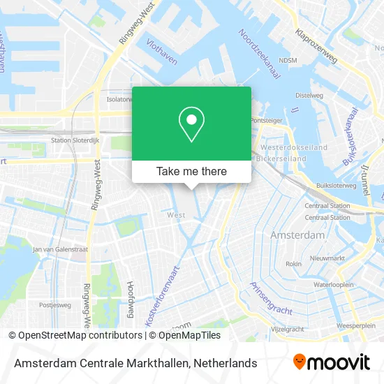 Amsterdam Centrale Markthallen map