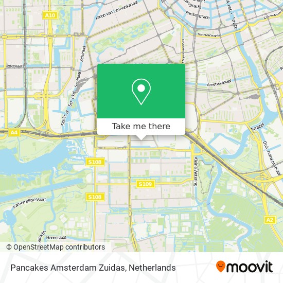 Pancakes Amsterdam Zuidas map