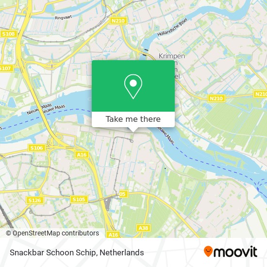 Snackbar Schoon Schip map