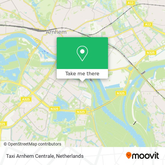 Taxi Arnhem Centrale map