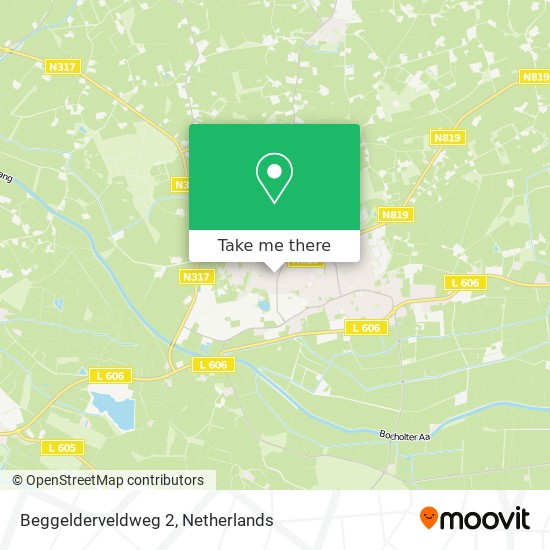 Beggelderveldweg 2 map