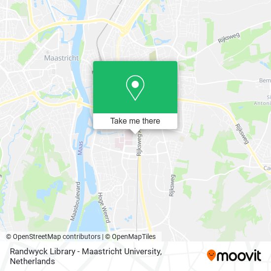 Randwyck Library - Maastricht University map