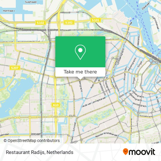 Restaurant Radijs map