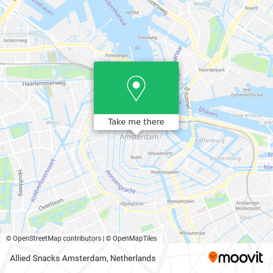 Allied Snacks Amsterdam Karte