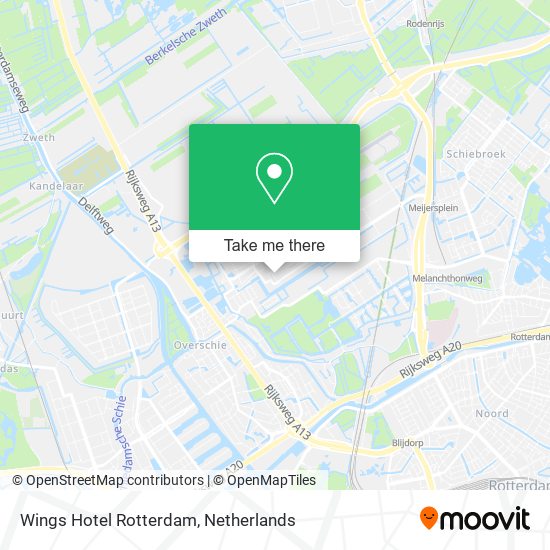 Wings Hotel Rotterdam map