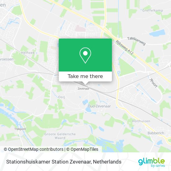 Stationshuiskamer Station Zevenaar map