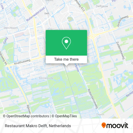 Restaurant Makro Delft map