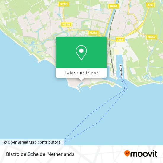 Bistro de Schelde map