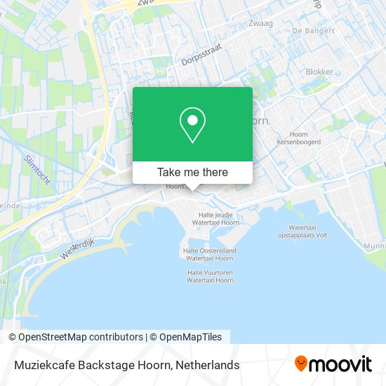 Muziekcafe Backstage Hoorn map