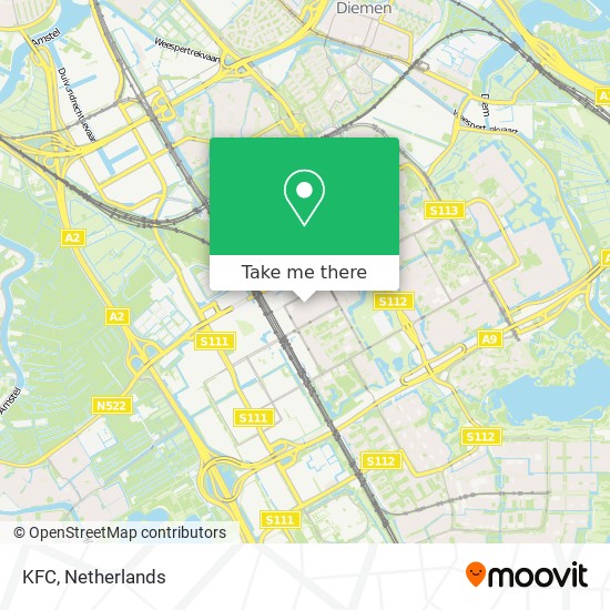 KFC map