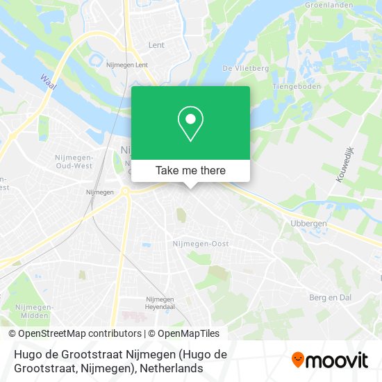 Hugo de Grootstraat Nijmegen map