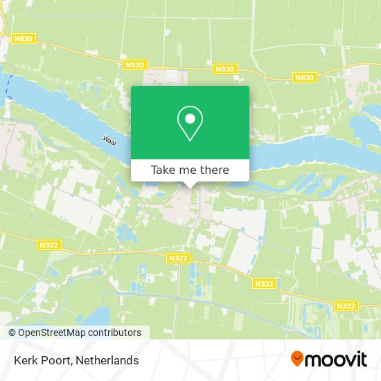 Kerk Poort map