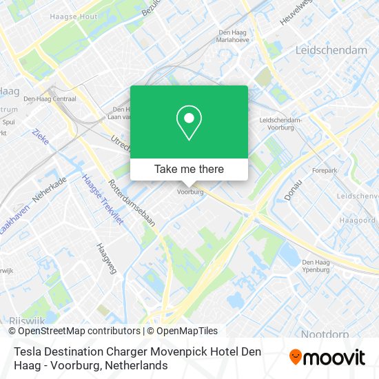 Tesla Destination Charger Movenpick Hotel Den Haag - Voorburg map