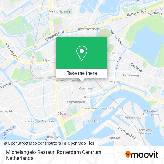 Michelangelo Restaur. Rotterdam Centrum Karte