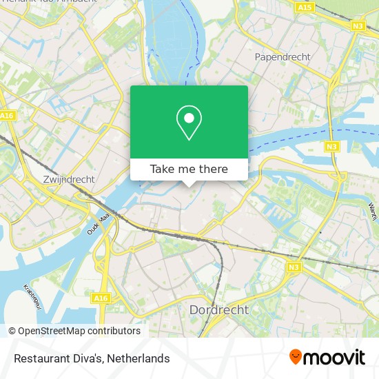 Restaurant Diva's map
