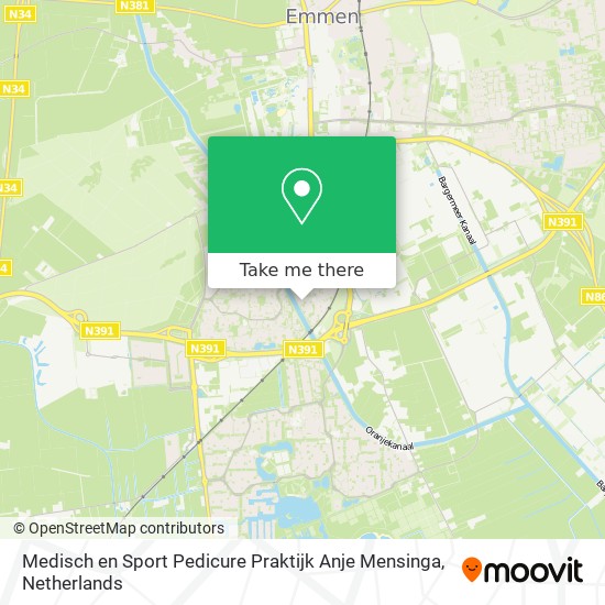 Medisch en Sport Pedicure Praktijk Anje Mensinga map