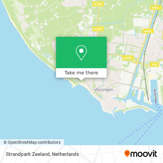 Strandpark Zeeland map