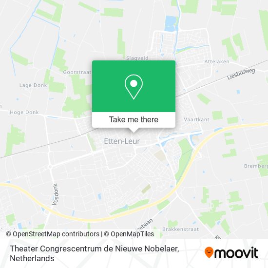 Theater Congrescentrum de Nieuwe Nobelaer map