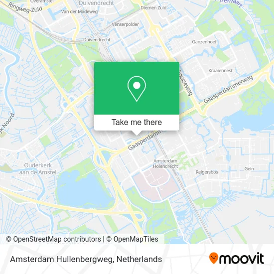 Amsterdam Hullenbergweg map