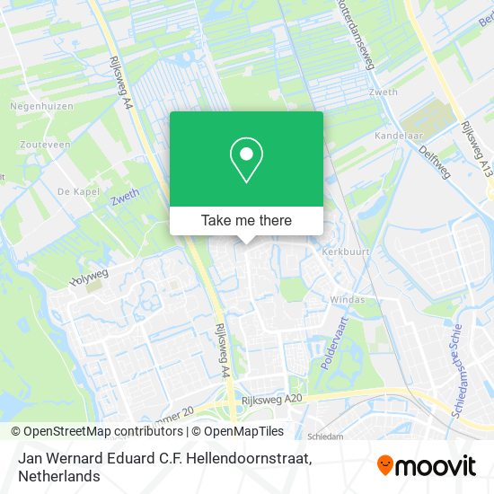 Jan Wernard Eduard C.F. Hellendoornstraat Karte