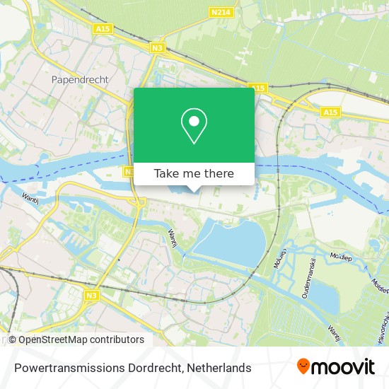 Powertransmissions Dordrecht map