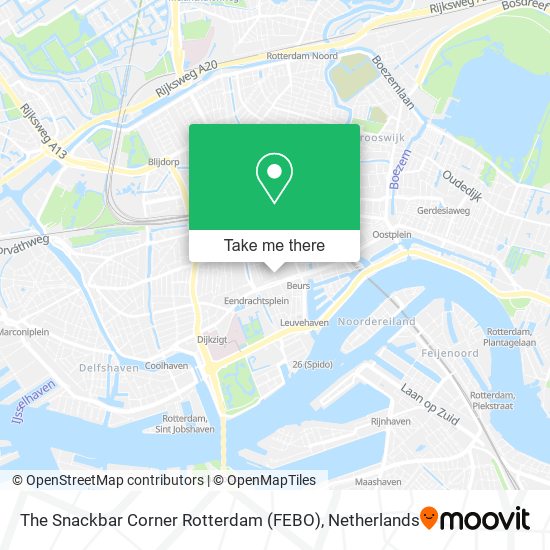 The Snackbar Corner Rotterdam (FEBO) map