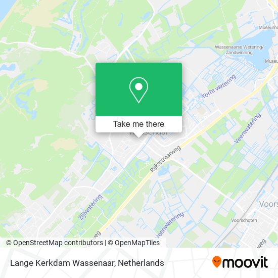 Lange Kerkdam Wassenaar map