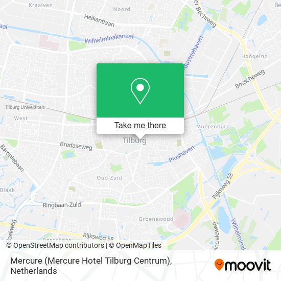 Mercure (Mercure Hotel Tilburg Centrum) map
