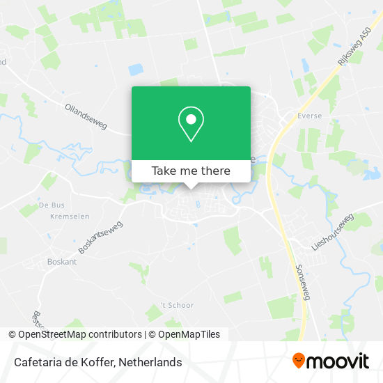 Cafetaria de Koffer map