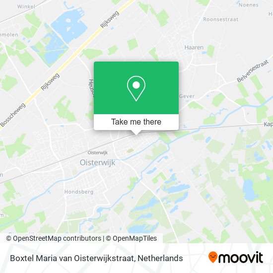 Boxtel Maria van Oisterwijkstraat Karte