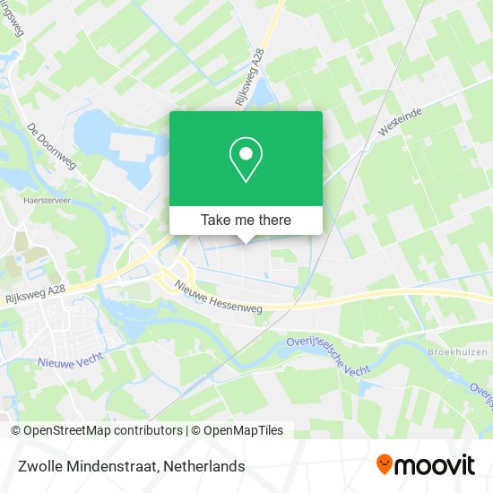 Zwolle Mindenstraat map