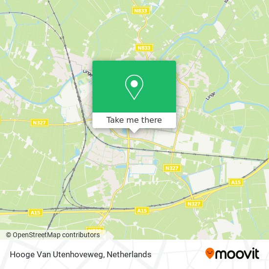 Hooge Van Utenhoveweg map