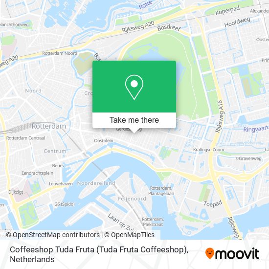 Coffeeshop Tuda Fruta map