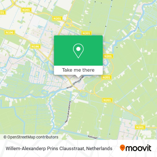 Willem-Alexanderp Prins Clausstraat map