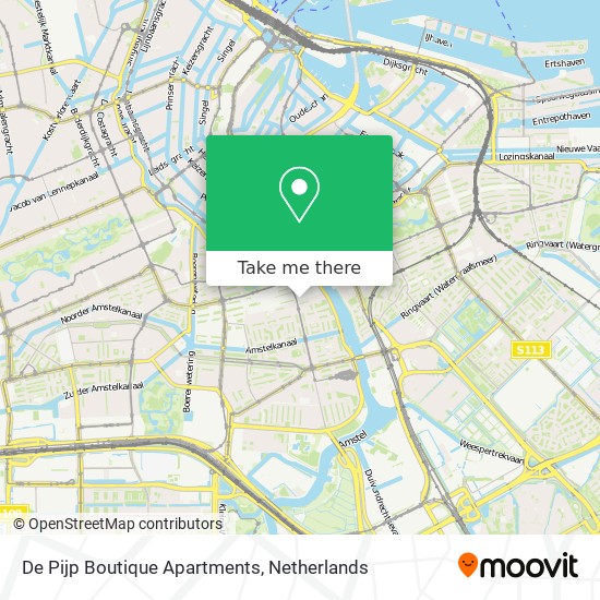 De Pijp Boutique Apartments map