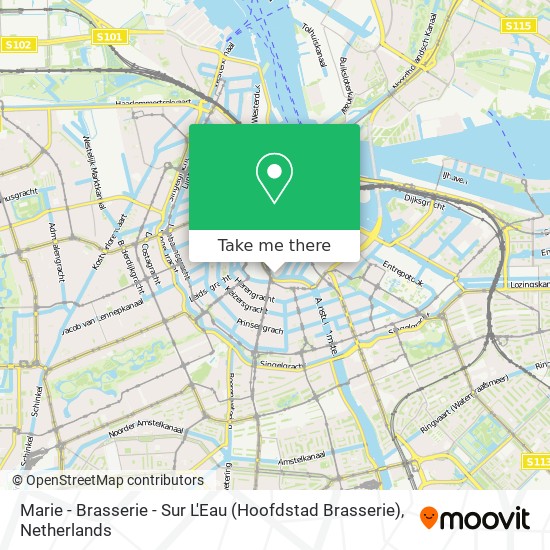 Marie - Brasserie - Sur L'Eau (Hoofdstad Brasserie) map