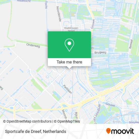 Sportcafe de Dreef map