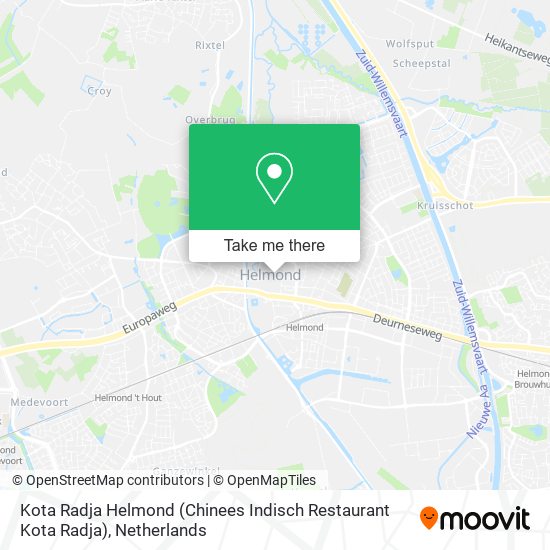 Kota Radja Helmond (Chinees Indisch Restaurant Kota Radja) Karte