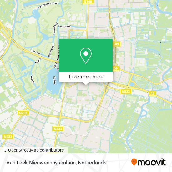 Van Leek Nieuwenhuysenlaan map