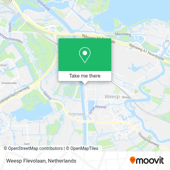 Weesp Flevolaan map